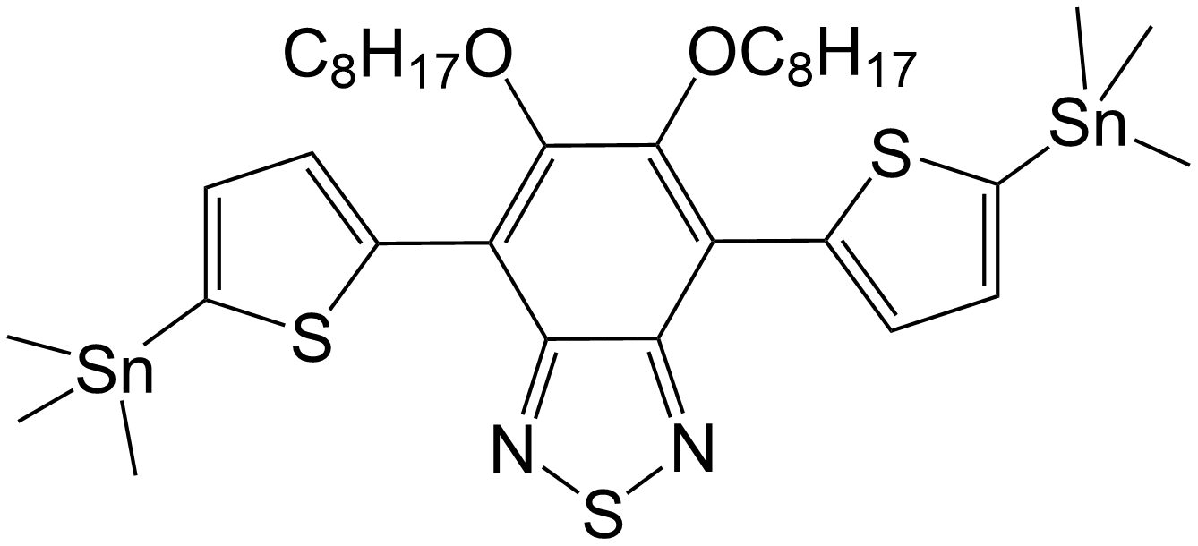 5,6-双(辛氧基)-4,7-双[5-(三甲基锡) -2-噻吩基]苯并[C][1,2,5]噻二唑
